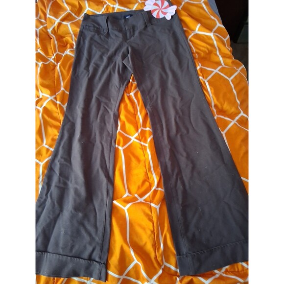 Vintage 2000s Y2K rue21 Women's Brown Flared Dress Pants Juniors 9/10